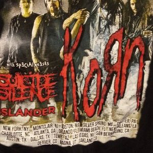 korn Tops - KORN U.S. TOUR 2015 T-SHIRT korn Tops - KORN U.S. TOUR 2015 T-SHIRT